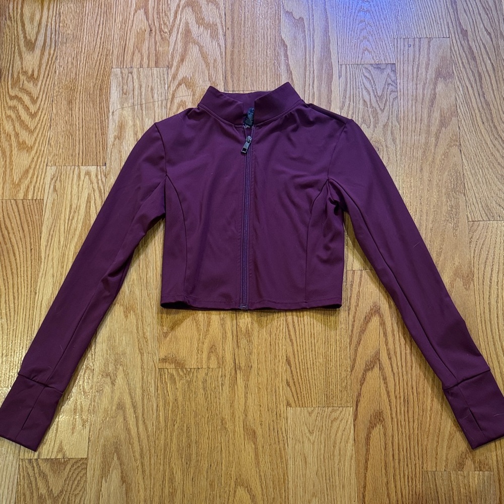 Women's Vitality Burgundy Zip-Up Sweatshirt